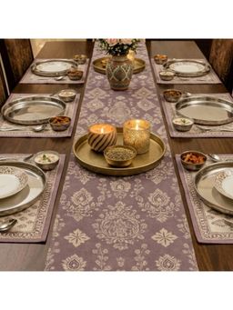 Akira Furnishings - Floral Mughal Motif Table Runner (4 Seater)