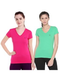 Bodycare - Bodyactive Pack Of 2 Women'S Tshirt - Multi-Color
