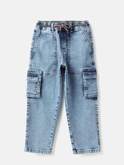 United Colors of Benetton - Solid Straight Fit Cargo Jeans