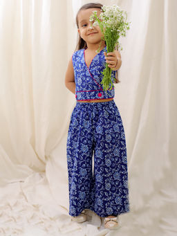 BownBee - Summer Sleeveless Pure Cotton Printed Co-Ord (Set of 2)