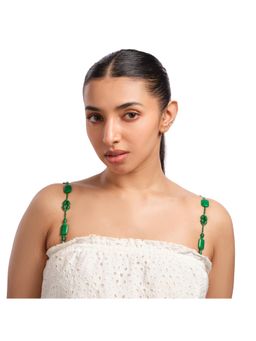 YUVANTA - Jade Bloom Bra Strap