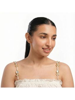 YUVANTA - Kundan Drop and pearl Bra Strap