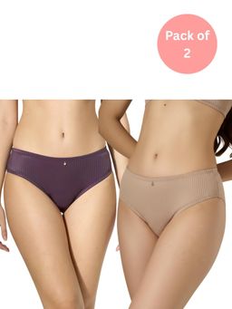 bodyline - Clea Satin Brief for Women (Pack of 2)