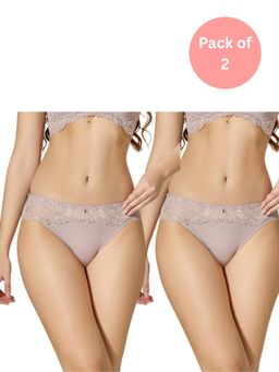 bodyline - Lavender Sutton Polyamide Satin Lace Panty (Pack of 2)