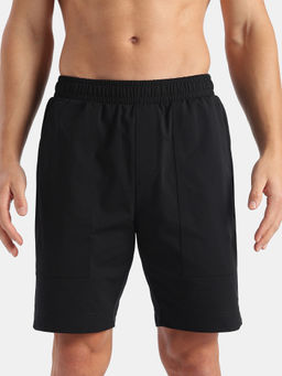 Jockey - MZ33 Men Microfiber Fabric Regular Fit Shorts with Side Pockets Black