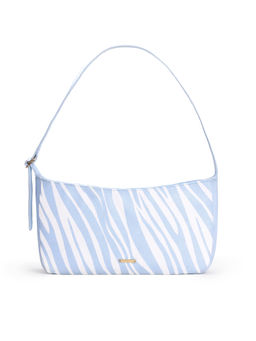 EcoRight - White Stripes Baguette Shoulder Bag