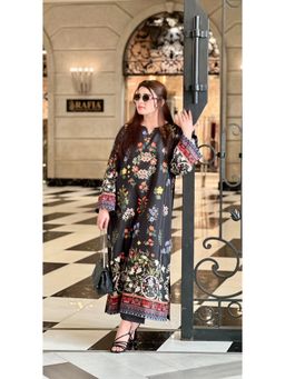 DESIGN ELEMENTS - Multi-Color Women Imported Turkish Fabric Kaftan Dress