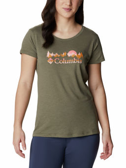 Columbia - Womens Green Daisy Days Short Sleeve Graphic Tshirt