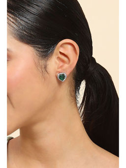 Rangriti - Women Green Alloy Stud Earrings
