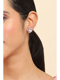 Rangriti - Women Light Pink Alloy Stud Earrings