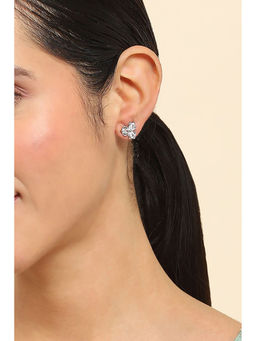 Rangriti - Women White Alloy Stud Earrings