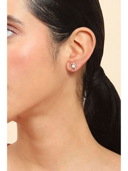Rangriti - Women White Alloy Stud Earrings