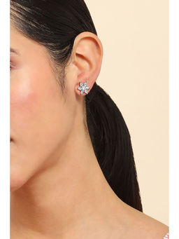 Rangriti - Women White Alloy Stud Earrings