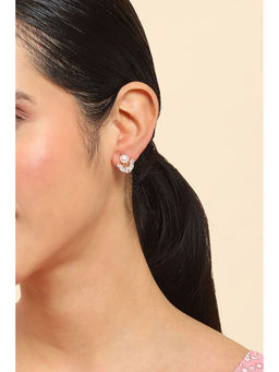 Rangriti - Women White Alloy Stud Earrings