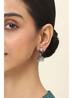 Rangriti - Women Red Alloy Jhumka Earrings