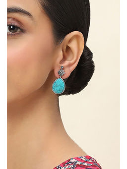 Rangriti - Women Turquoise Alloy Drop and Danglers