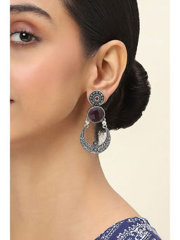 Rangriti - Women Purple Alloy Drop and Danglers