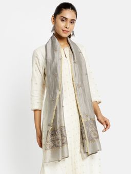 Fabindia - Cotton Silk Embroidered Stole