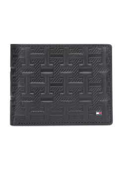 Tommy Hilfiger - Antrin Men Leather Pass case Wallet - Black, No. of Card Slot : 12