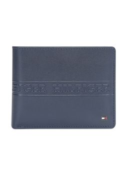 Tommy Hilfiger - Benzonia Men Leather Pass case Wallet - Navy, No. of Card Slot : 12