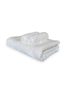 Heelium - Bamboo Towel, Soft, Absorbent & Odour Free, White (Set of 3)