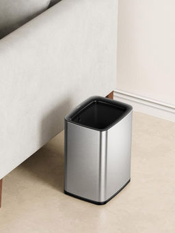 OBSESSIONS - Silver Fingerprint Resistant Square Open Bin