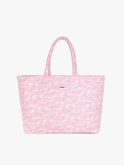 EcoRight - Pink Printed Oversized Beach Tote Bag