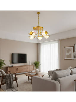 DecorativeRay - Gold Globe Multi-Light Modern Ambient Decorative Chandelier Hanging Light