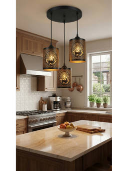 DecorativeRay - Black Forest Deer Cutwork Shadow Effect Warm Ambient Kids Room Pendant Hanging Light