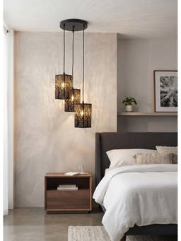 DecorativeRay - Black Tree Branch Cutwork Shadow Effect Warm Ambient Decorative Pendant Hanging Light