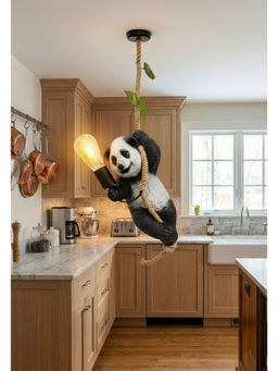 DecorativeRay - Multi-Color Panda Rope Decorative Warm Ambient Kids Pendant Hanging Light