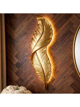DecorativeRay - Gold Feather Design Led Luxury Ambient Wall Light