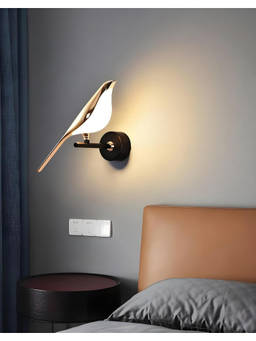 DecorativeRay - Gold Bird Design Led Decorative Warm Ambient Wall Light