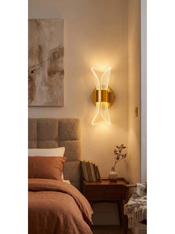 DecorativeRay - Transparent Dual Panel Curved Led Luxury Ambient Decorative Wall Light