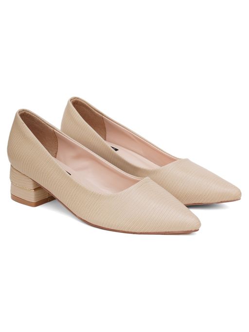 Buy Sherrif Shoes Womens Beige Color Pumps Online