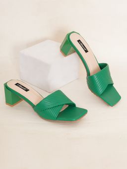 Sherrif Shoes - Womens Green Color Sandals