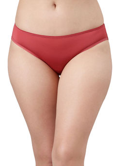 Enamor - P000 Low Waist Co Ordinate Panty Garnet Rose Red