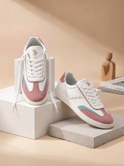 U.S. POLO ASSN. - Renata Lt. Pink Sneakers Shoes With Premium Upper