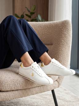 U.S. POLO ASSN. - Women Aina White Light Weight Sneakers