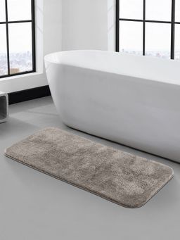 OBSESSIONS - Super Soft Polyester Bathmat Silver Grey