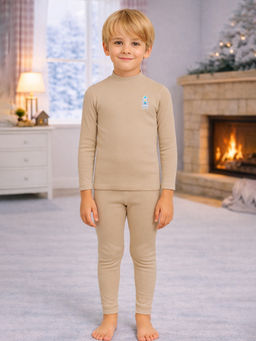 Little Surprise Box - Brown Upper & Lower Body Thermal Winter Warmers (Set of 2)
