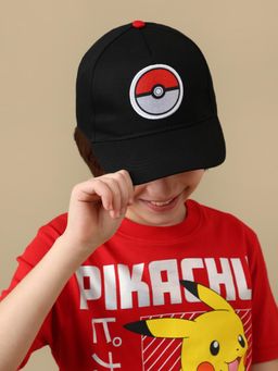 Kidsville - Official Pokemon Cap For Kids Boys - Black