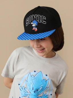 Kidsville - Official Sonic Cap For Kids Boys - Black