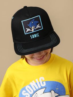 Kidsville - Official Sonic Cap For Kids Boys - Black