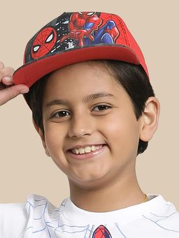 Kidsville - Official Marvel Comic Spiderman Cap For Kids Boys - Multi-Color