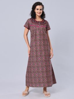 evolove - Red Vibrant Bliss Cotton Nighty