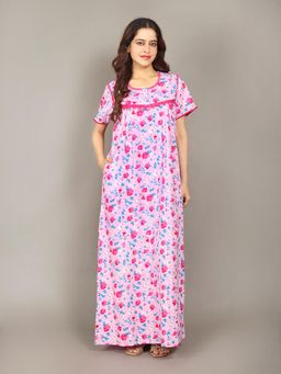 evolove - Pink Vibrant Bliss Cotton Nighty