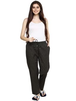 evolove - Black Cotton Pyjama for Women
