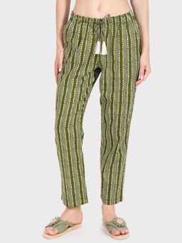 evolove - Green Cotton Pyjama for Women