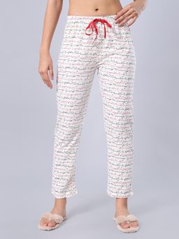 evolove - White Cotton Pyjama for Women